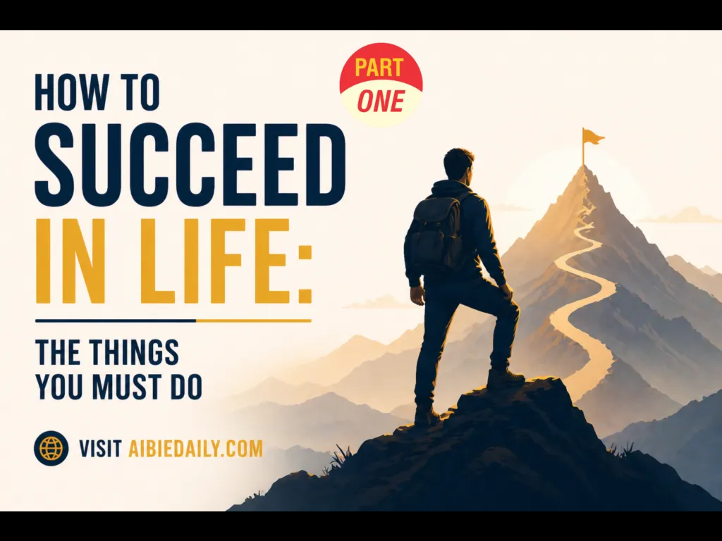image of poster on how to succeed in life part one