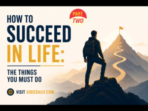 image of poster on how to succeed in life part two