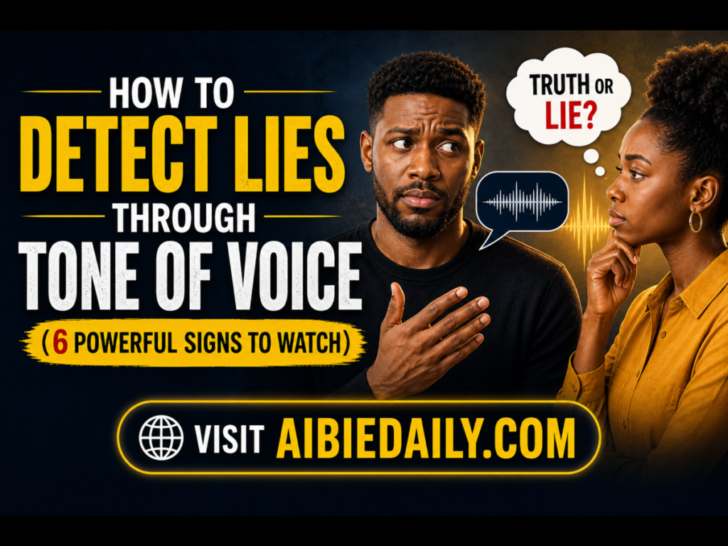 image of poster on how to detect lies through tone of voice