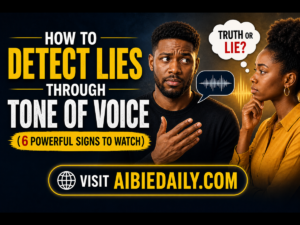image of poster on how to detect lies through tone of voice
