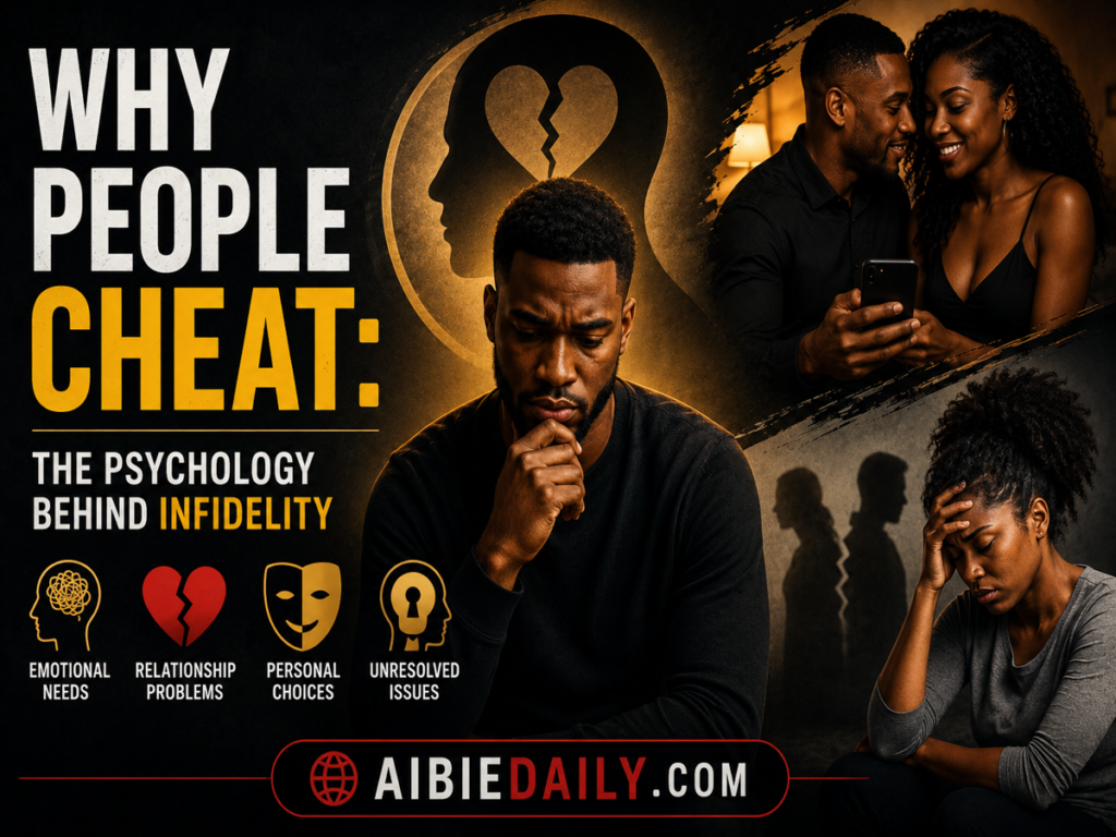 image of poster on why people cheat