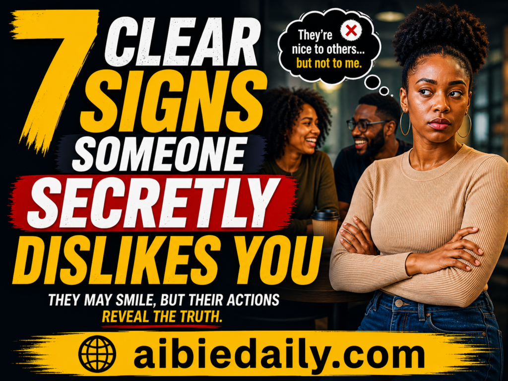 image of poster for 7 signs someone secretly dislike