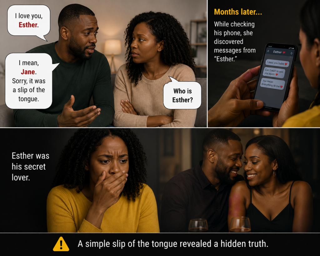 image depicting slip of the tongue in relationship